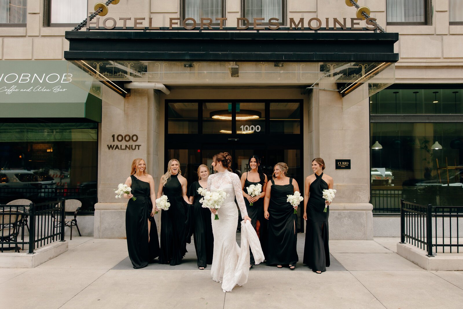 Romantic Iowa wedding portrait