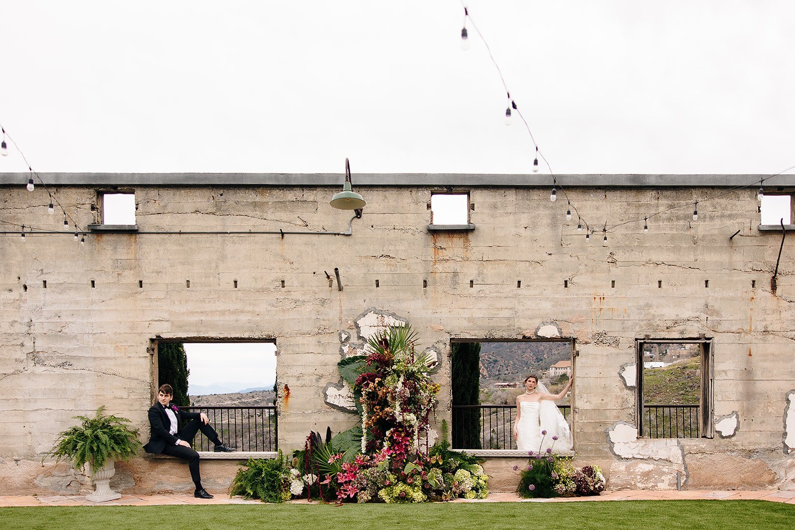 Outdoor wedding celebration in Iowa