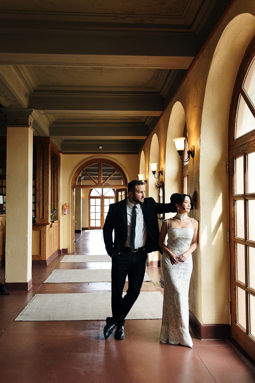 Candid wedding moment